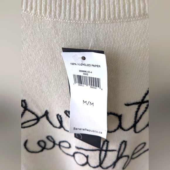 NWOT Banana Republic Italian Merino Wool Sweater - Picture 4 of 5